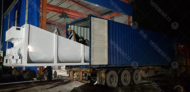 时产100吨洗砂设备发往菲律宾用户