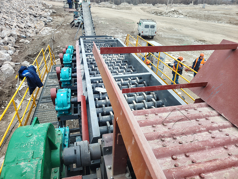 雪橇移动式泥石分离机俄罗斯用户现场